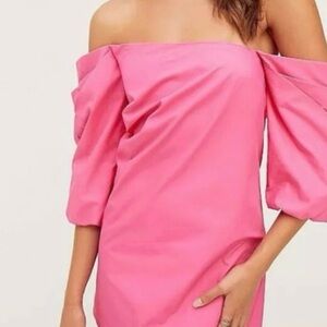 Free People Pink Off-Shoulder Mini Dress